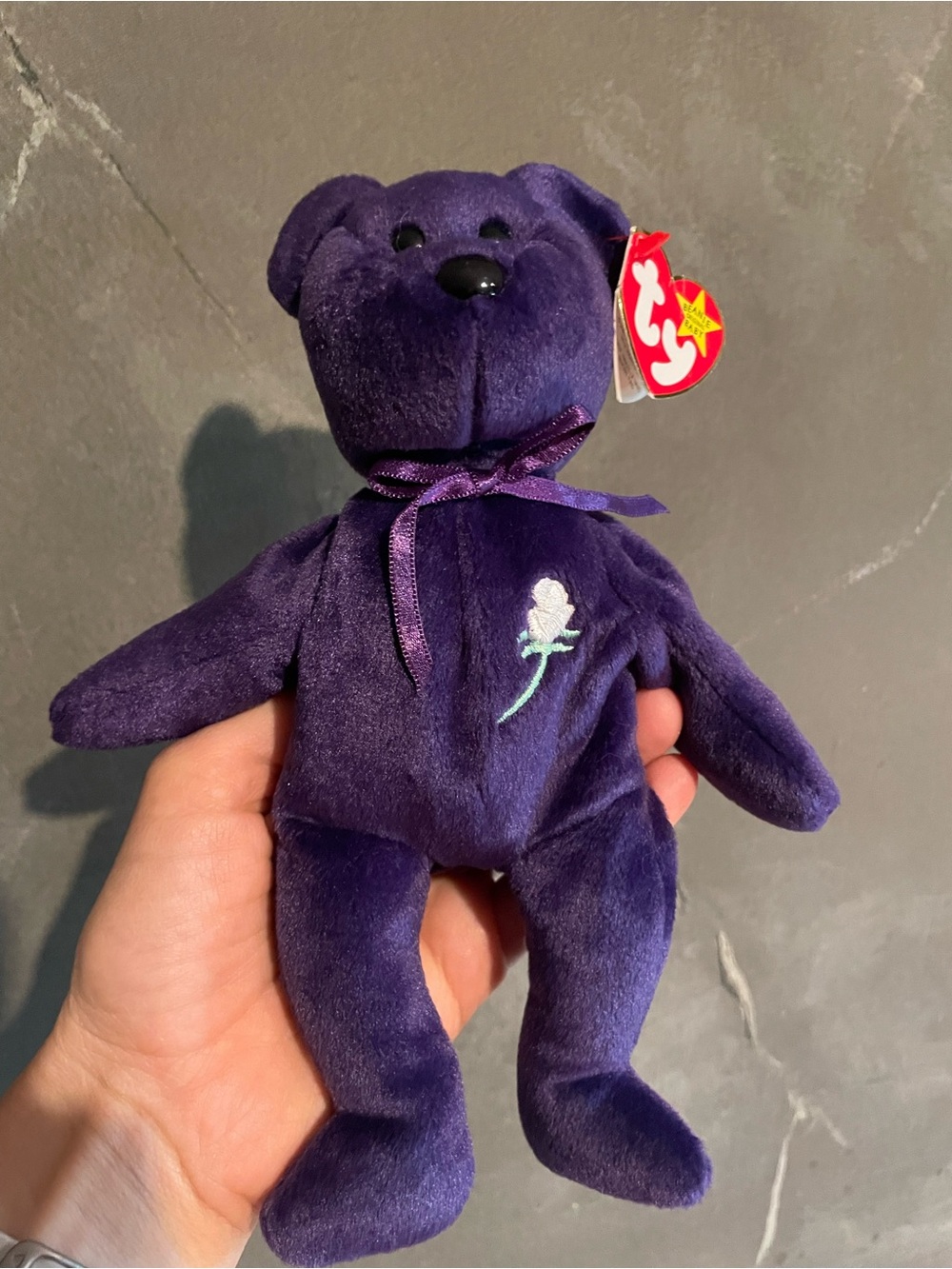 Ty Beanie Baby - PRINCESS Diana Bear 1997 RARE & RETIRED - MINT with TAG